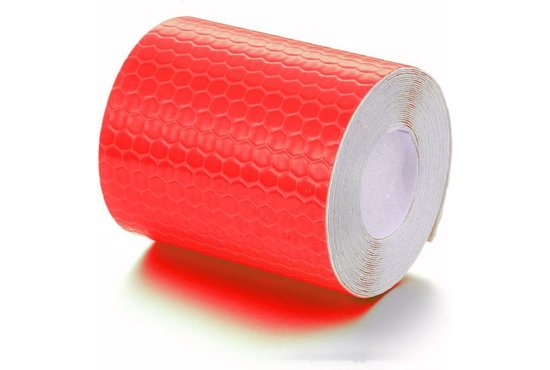 Reflectie tape 300 x 3 cm Rood