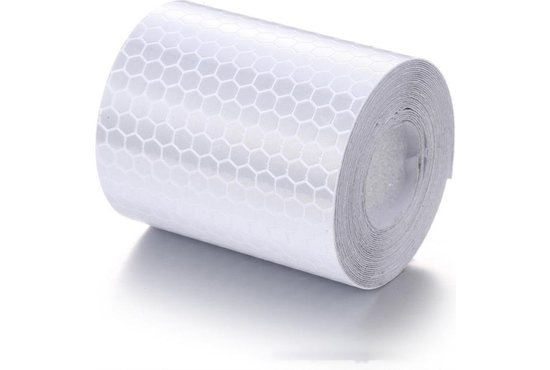 Reflectie tape 300 x 3 cm wit