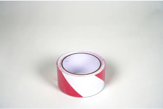 Anti-slip tape op rol 300 x 5 rood/wit