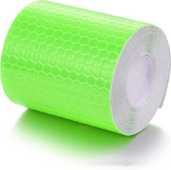 Reflectie tape 300 x 5 cm groen